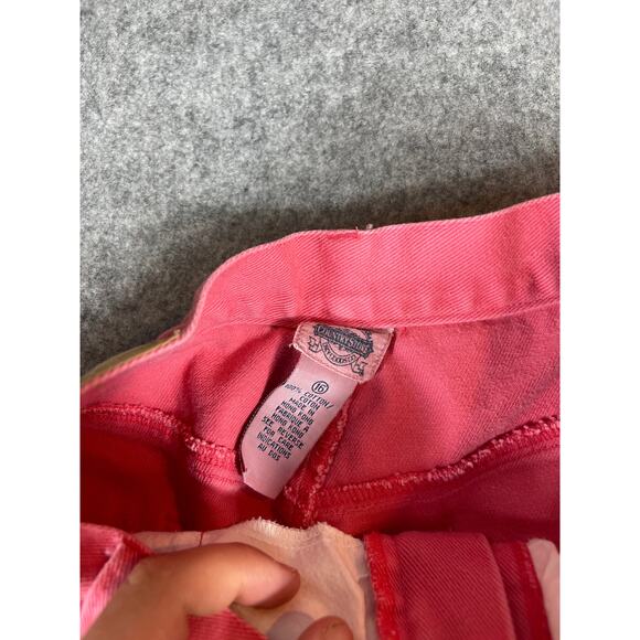 Vintage 90s Vermont Country Store Denim Jean Skirt Womens 16 Pink Cotton Grunge - Picture 6 of 7